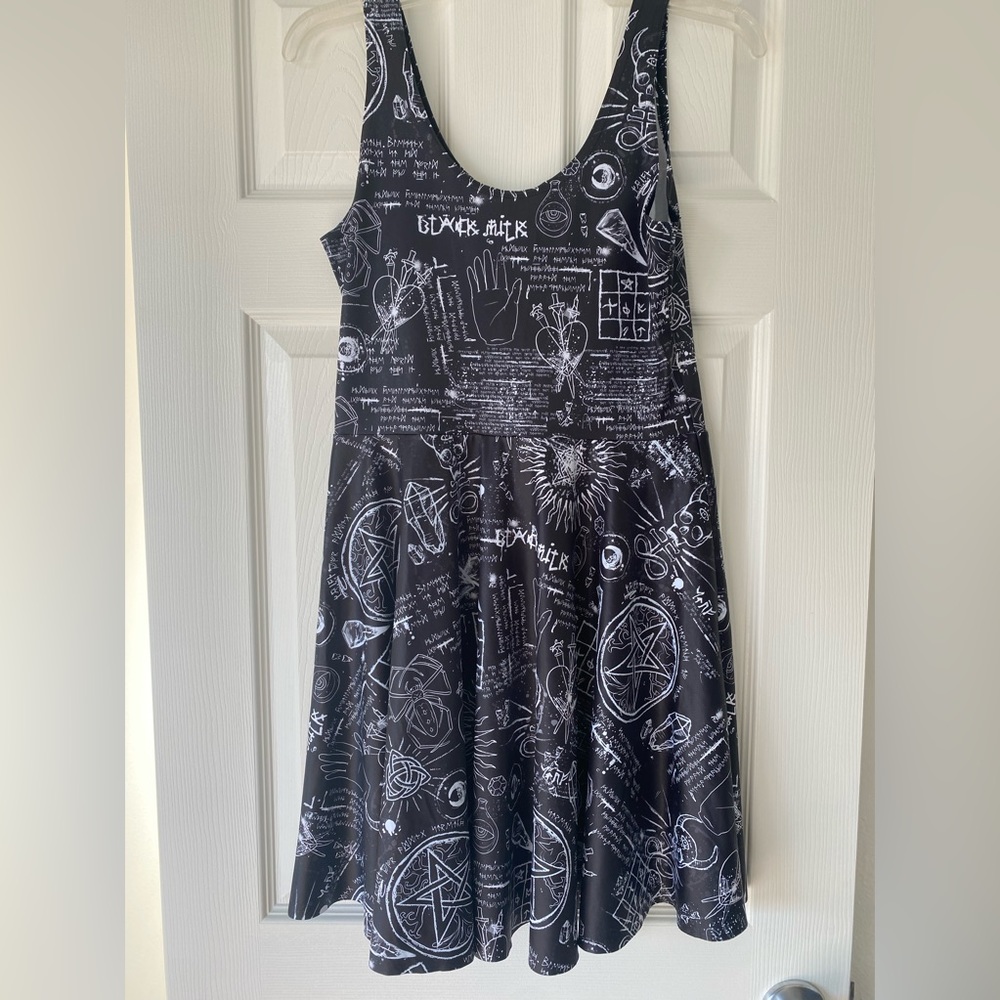 🎃 BlackMilk The Occult Scoop Skater Dress